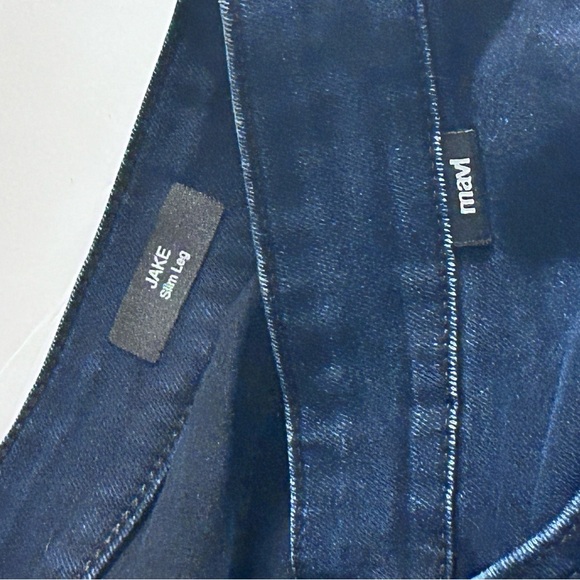 MAVI Jake Slim Leg Dark Blue Denim Jeans Sz 36 X 30 Men’s - Picture 11 of 16